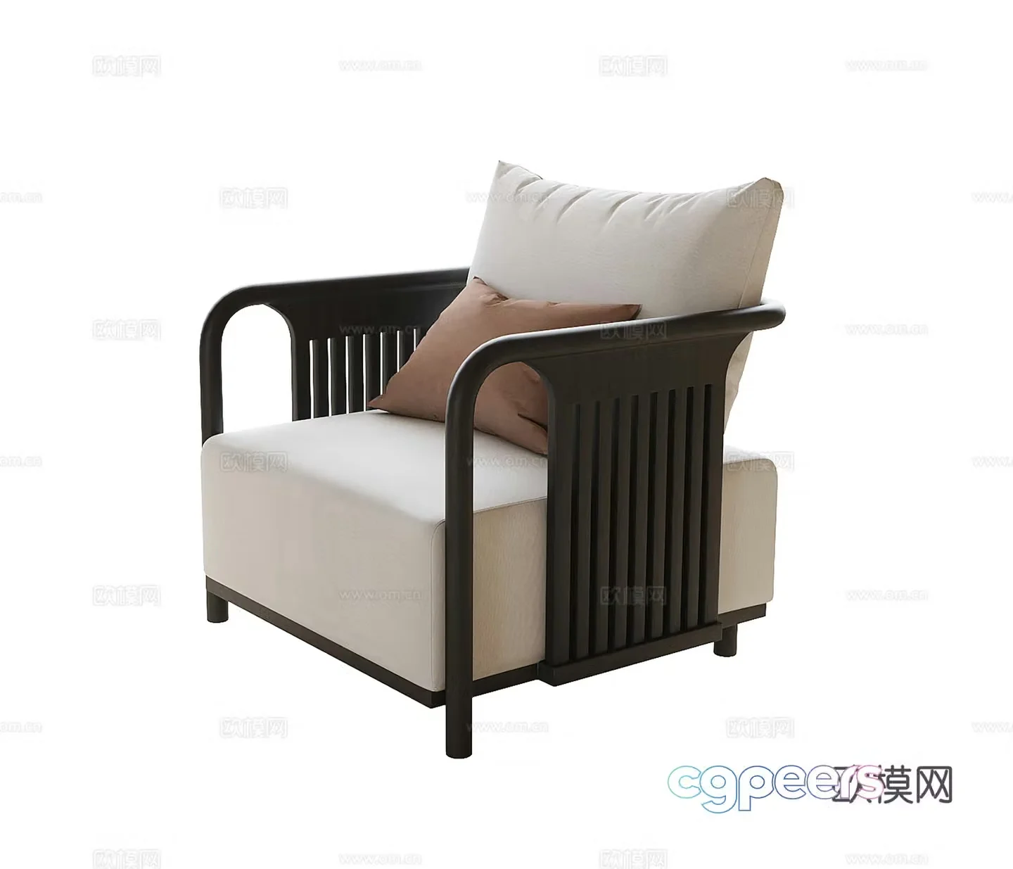 Single sofa leisure sofa 3d model