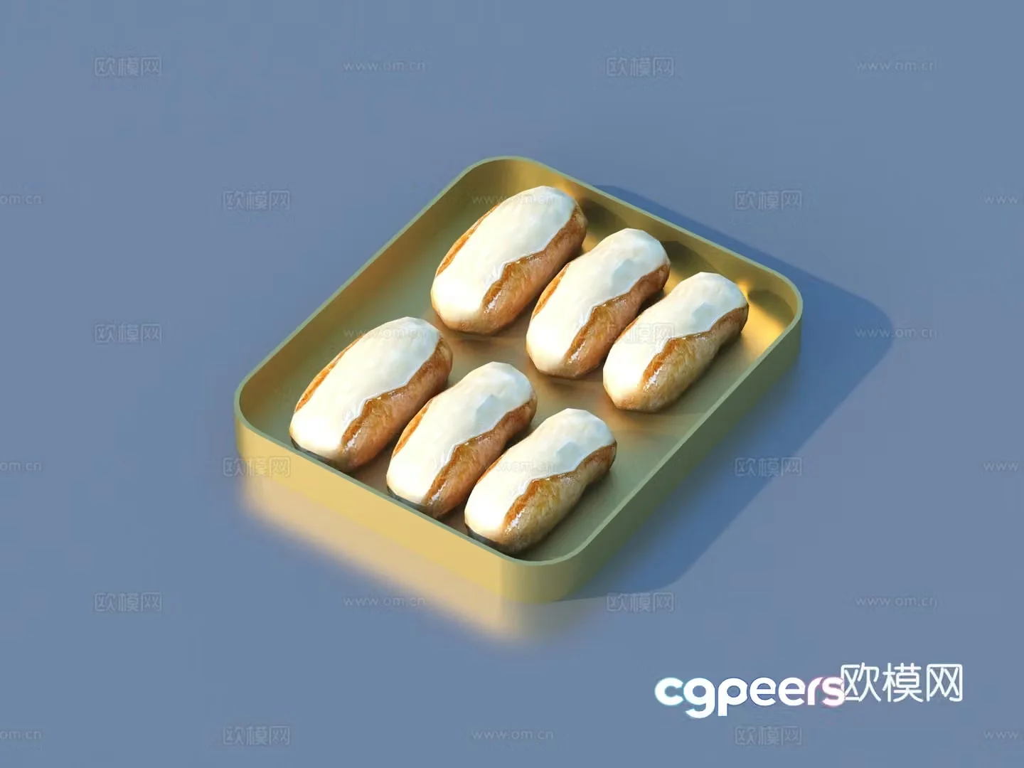 Bread Bread Cookies Food 3D Model