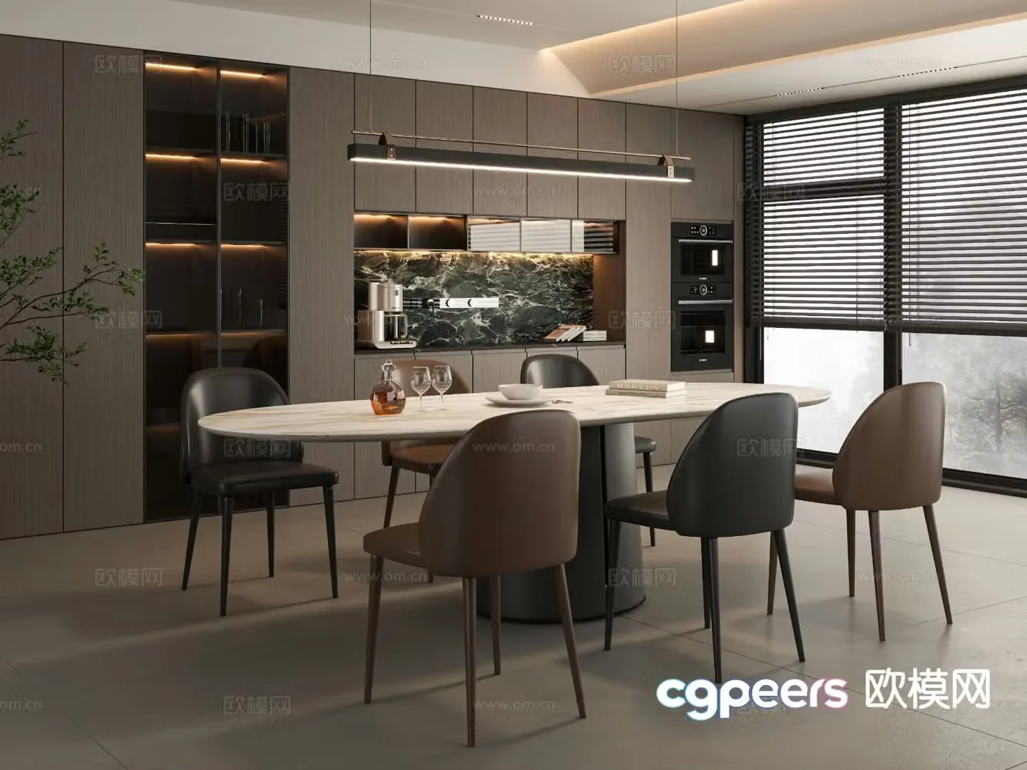 Italian restaurant 3d model