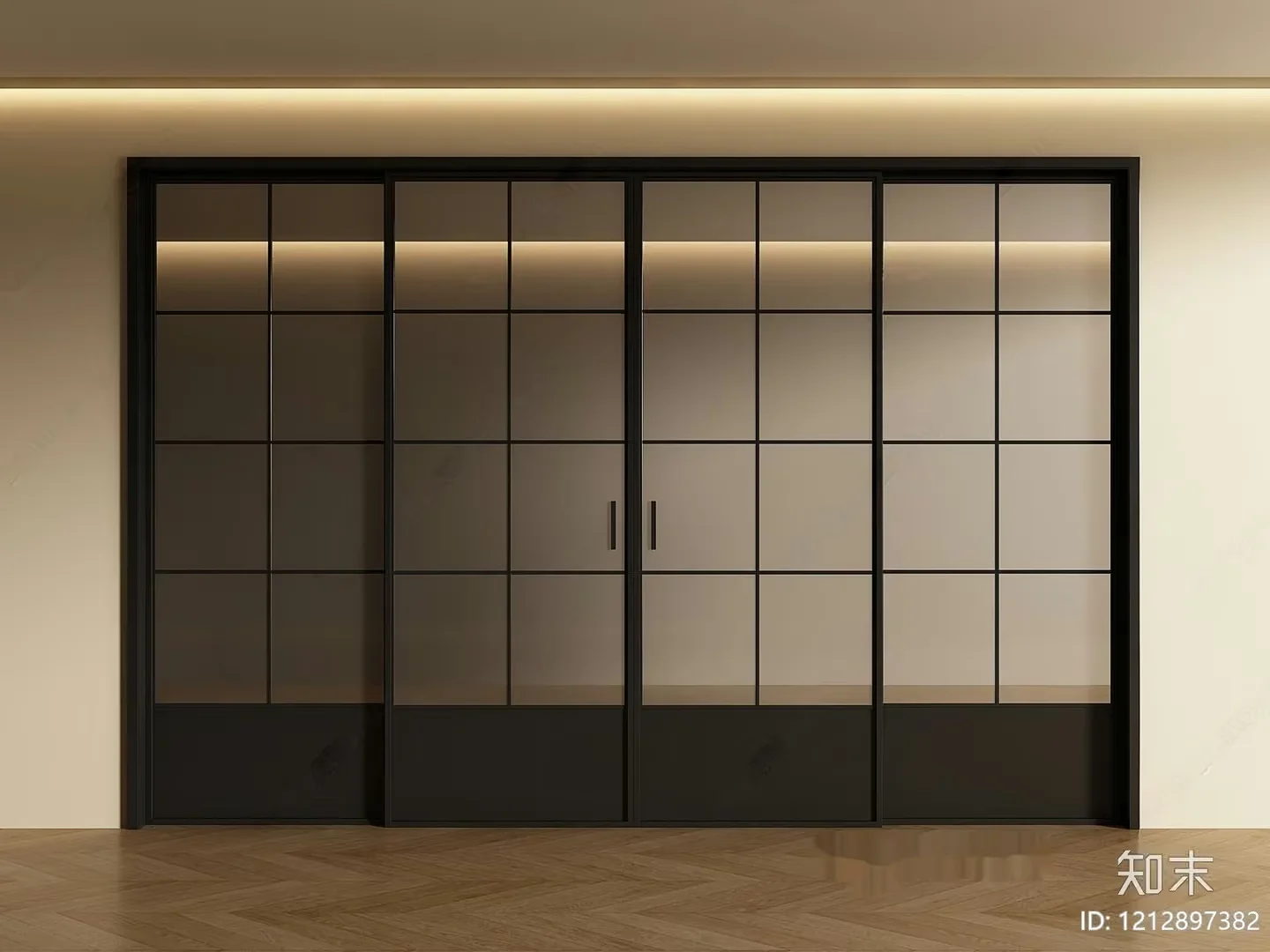 Modern Sliding Door 3D Model – 5839 – VRAY Render