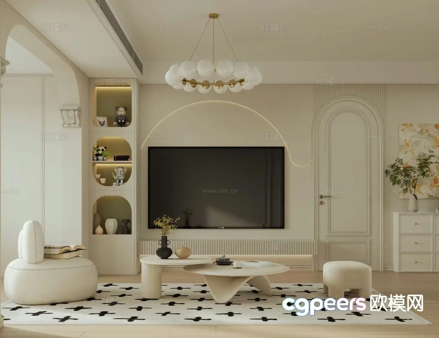 French restaurant 3d model