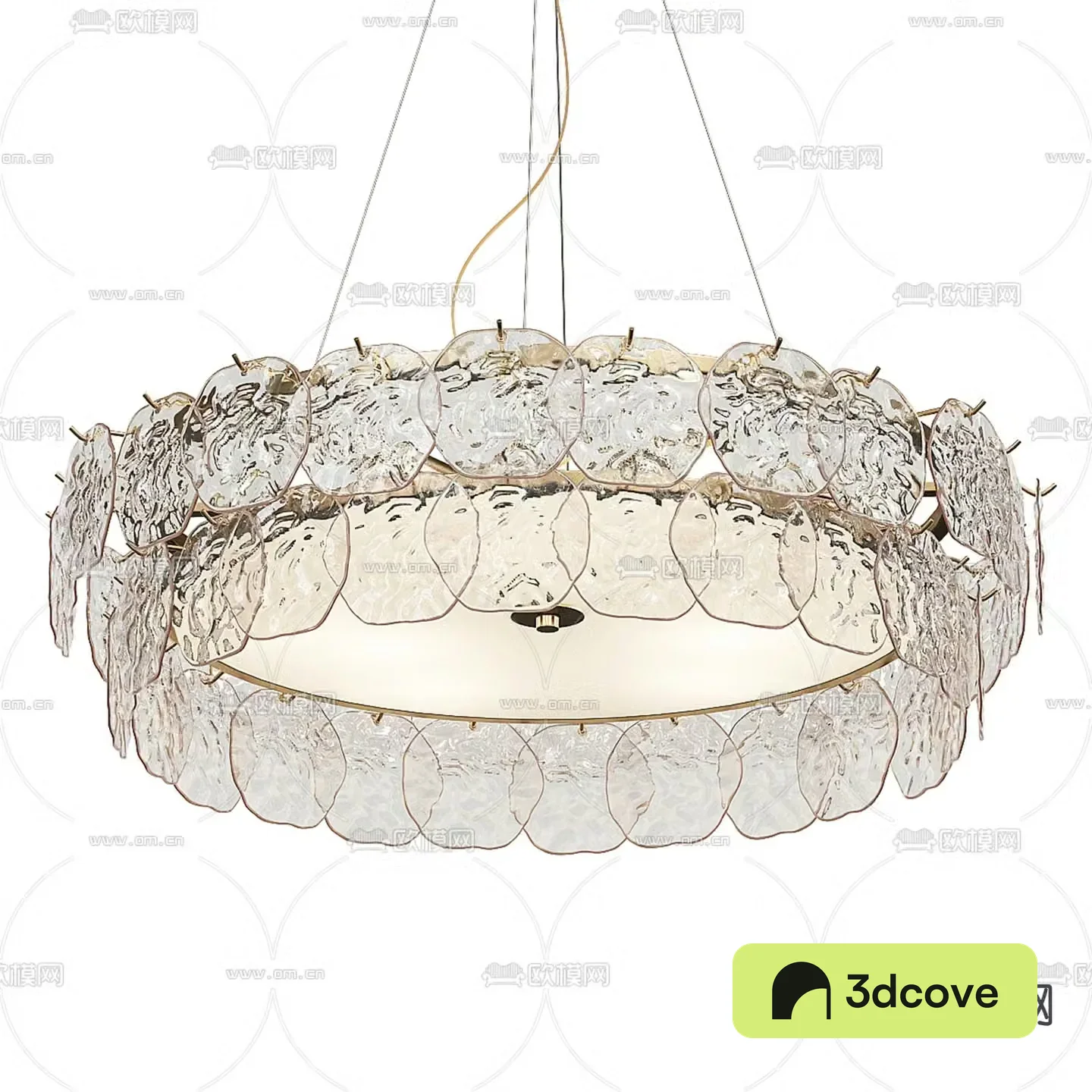 Glass chandelier hall chandelier