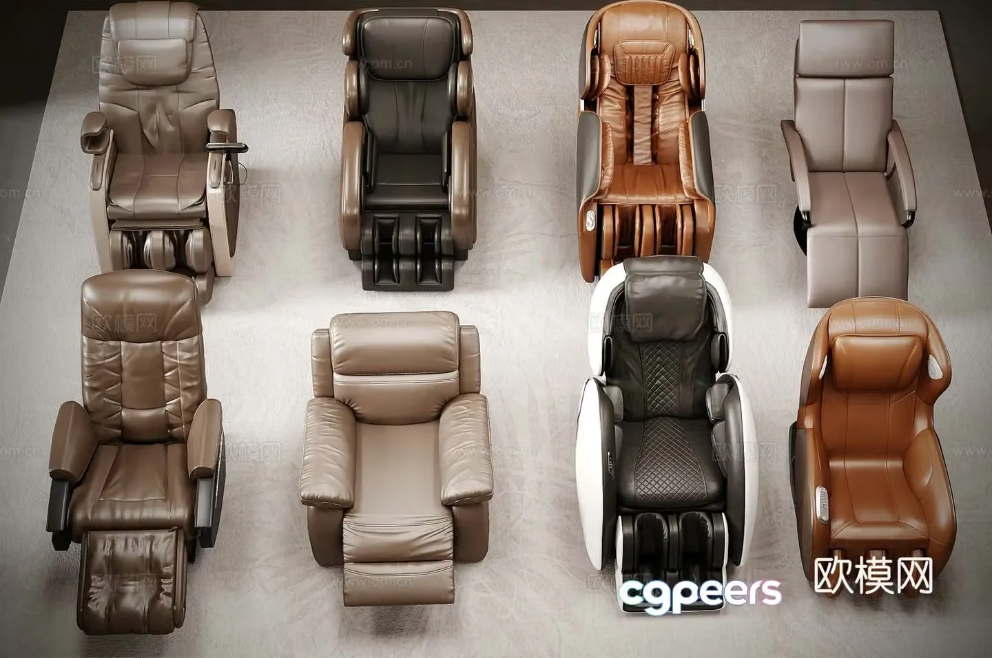 Modern massage chair massage sofa 3d model
