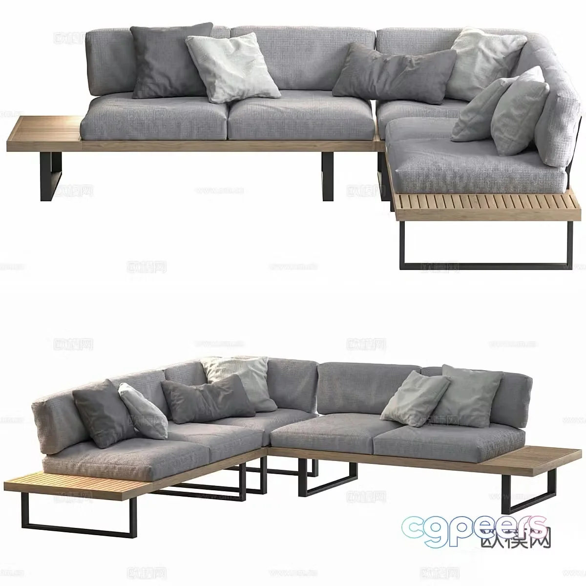 Patio outdoor sofa 3d model