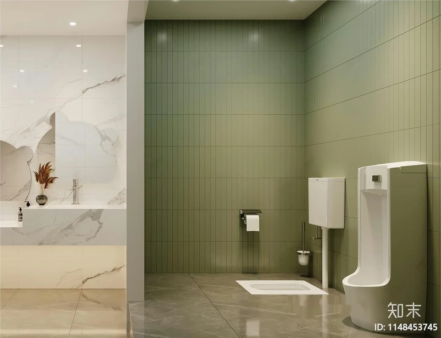 Modern Bathroom Setup 3D Model – 5452 – VRAY Render