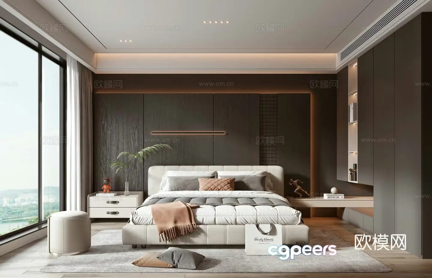 Modern bedroom 3d model