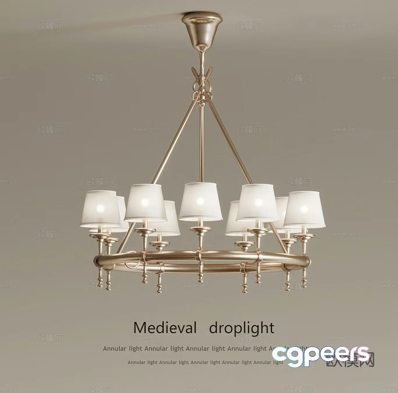 Chandelier Modern Chandelier European Chandelier 3D Model