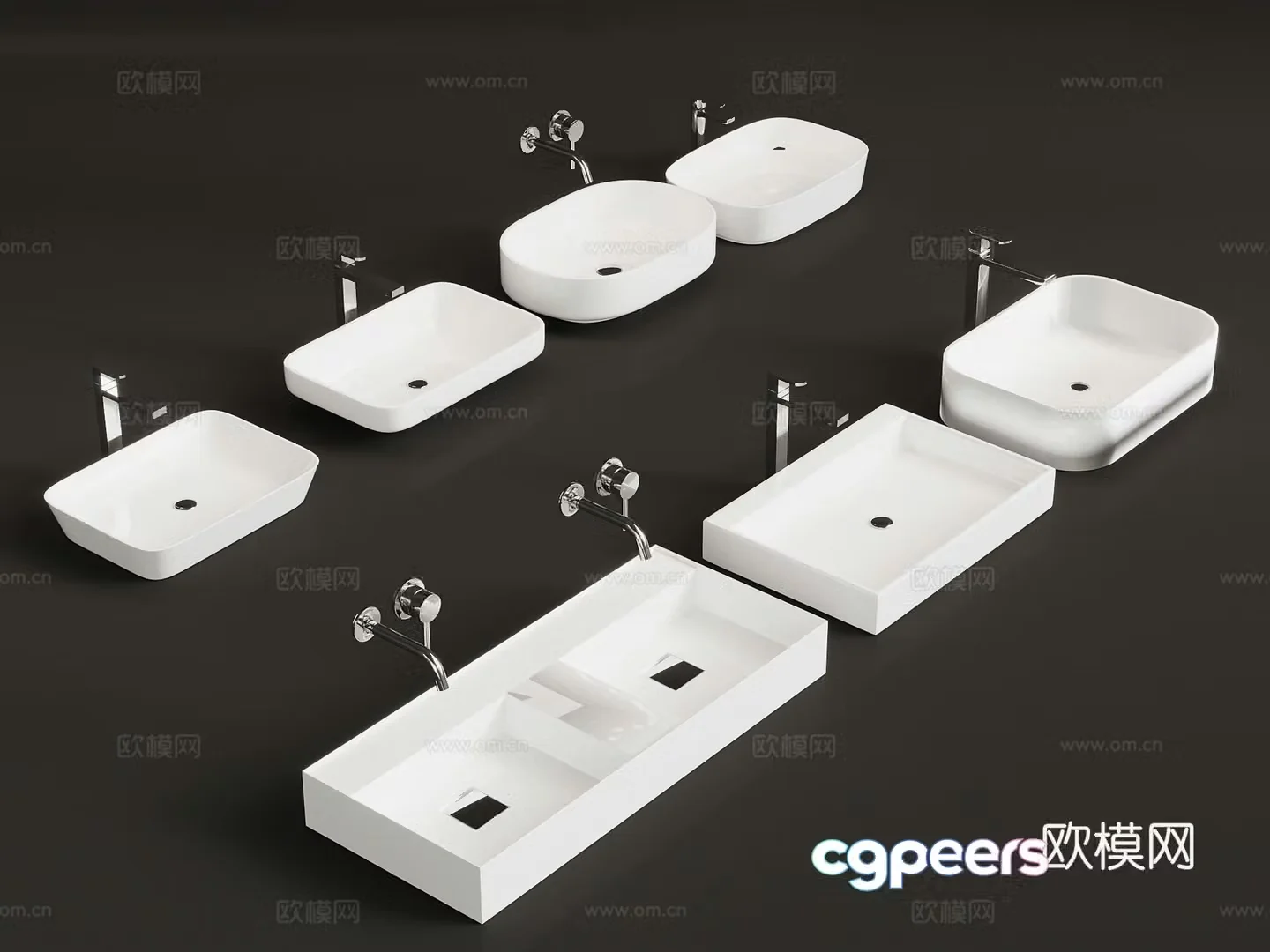 Washbasin modern wash basin washbasin 3d model