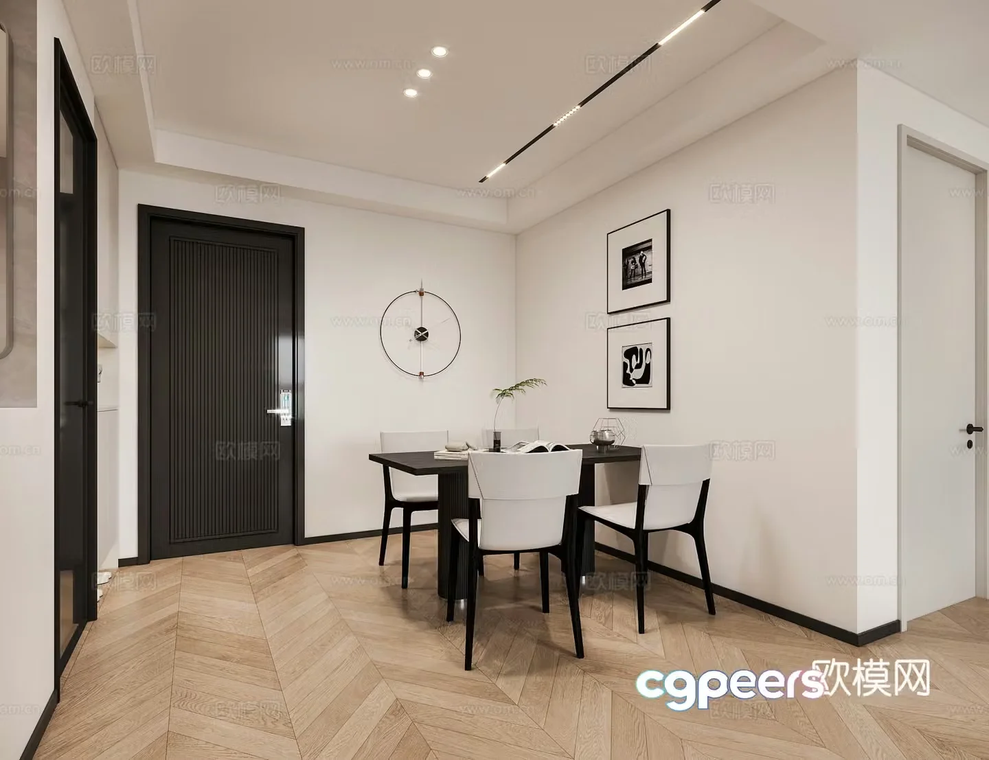 Modern restaurant 3d model