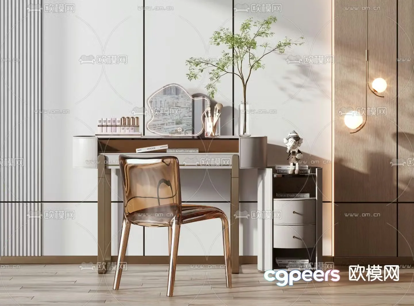 Modern dressing table 3d model