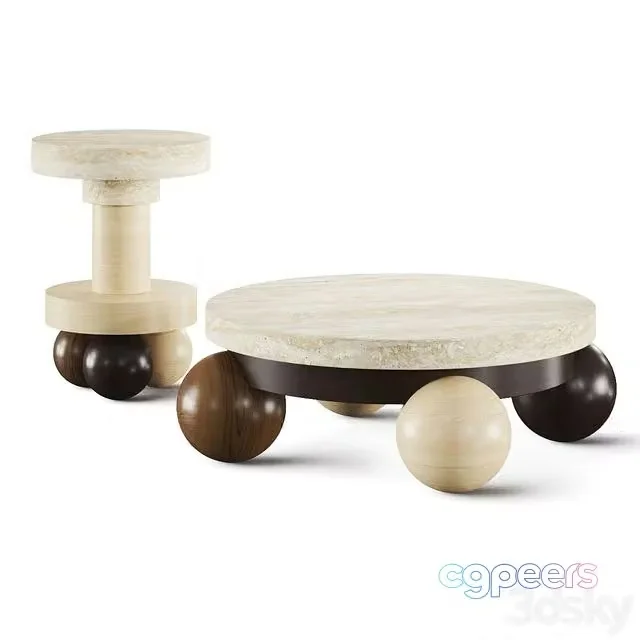 3ds Max Free – Hommes Duna Coffee Tables