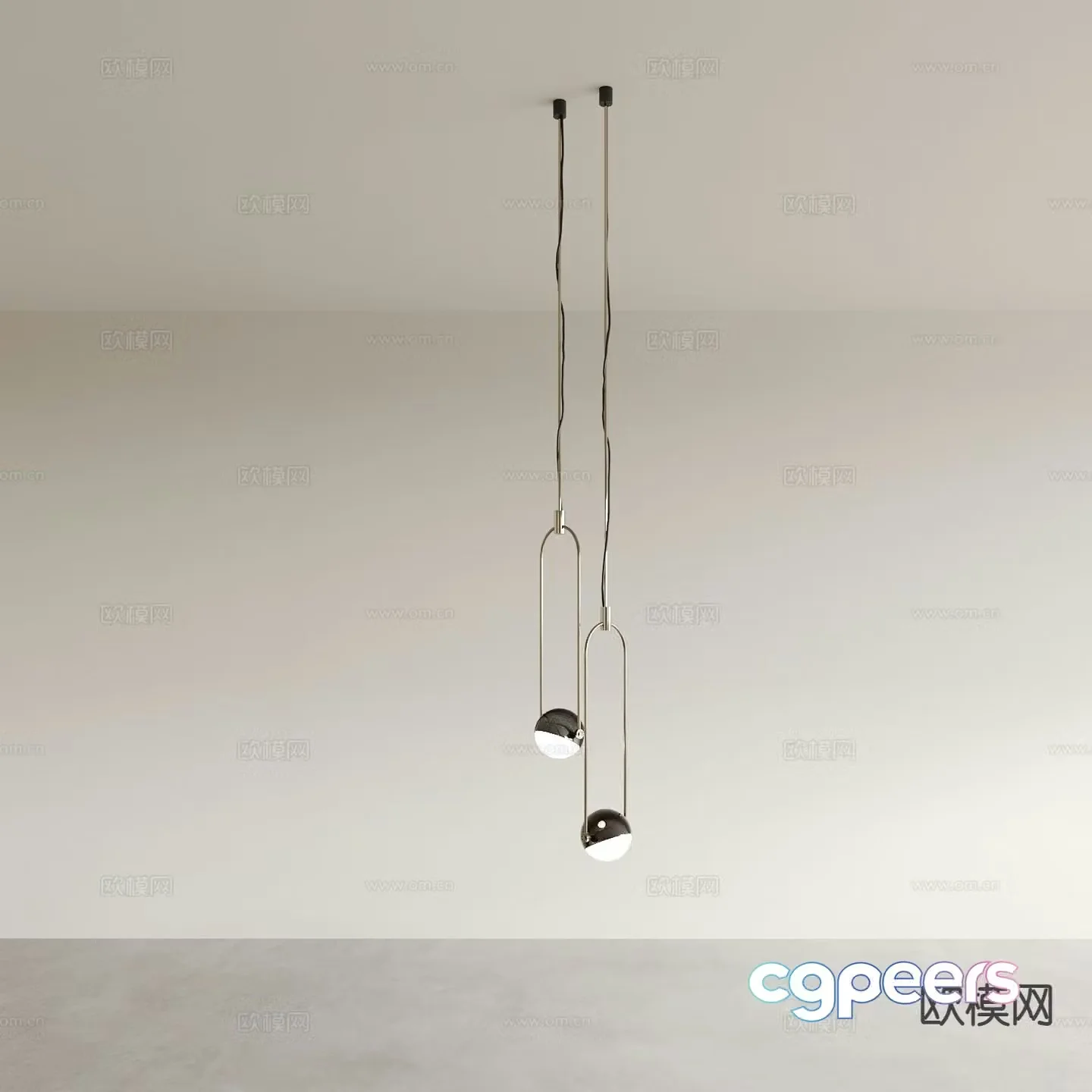 Modern chandelier restaurant chandelier bar chandelier 3d model