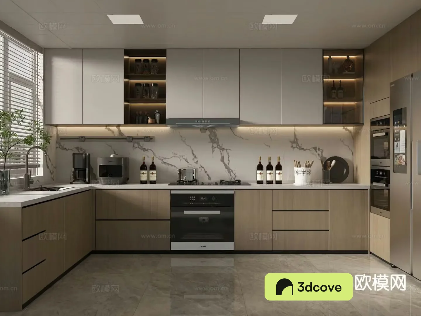 modern kitchen cabinet