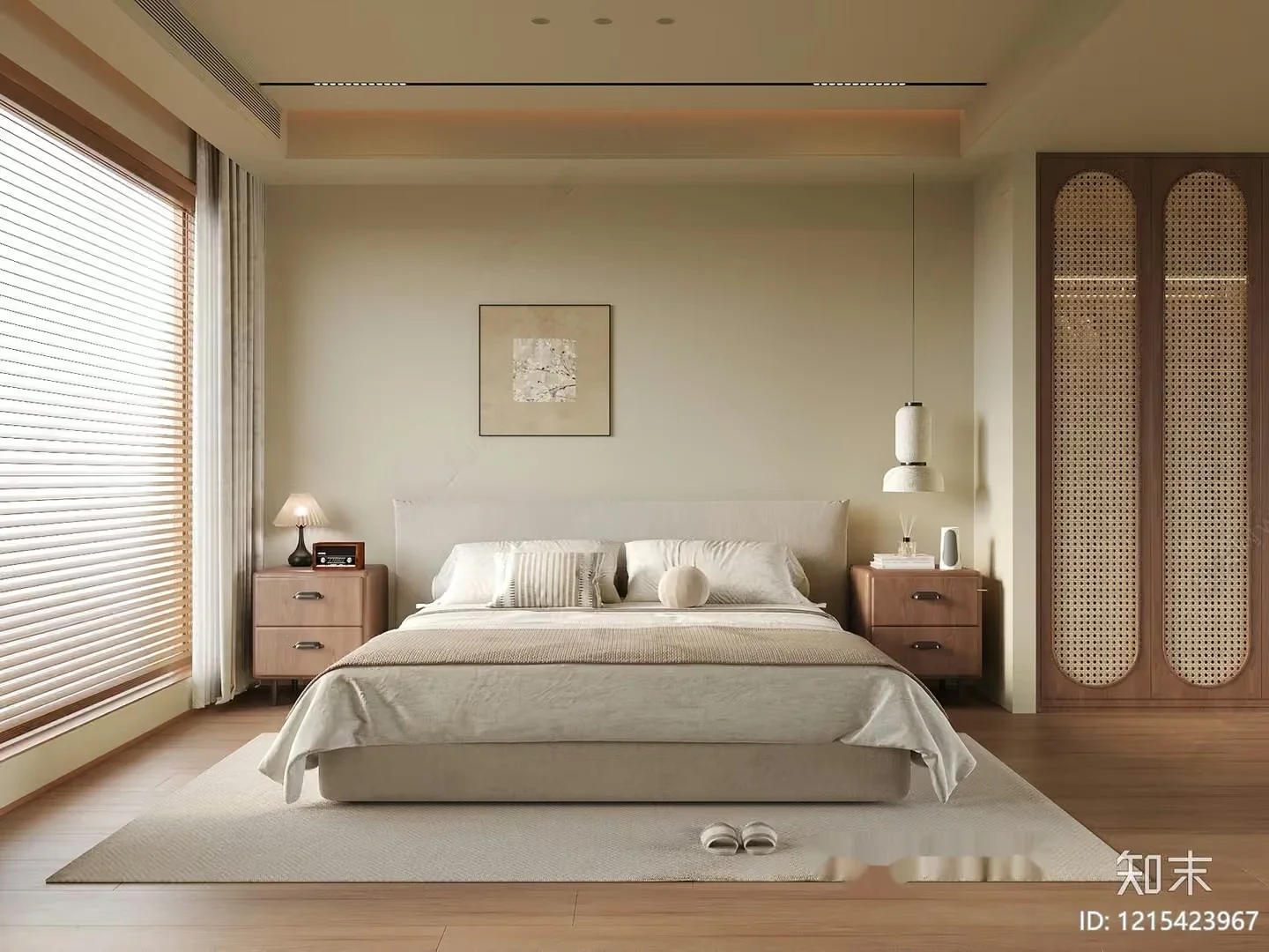 Cozy Bedroom 3D Model – 11607 – VRAY Render