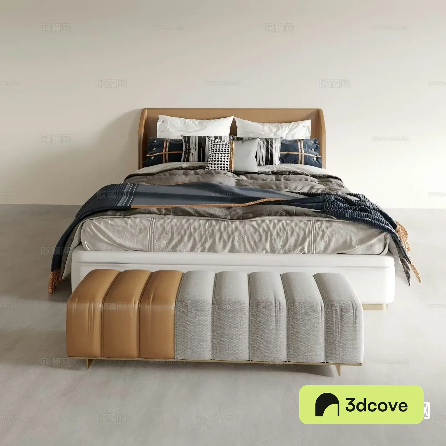 Modern double bed