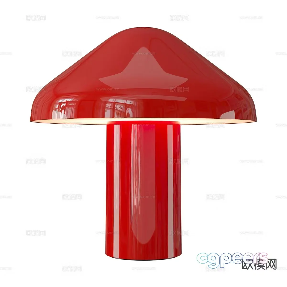 Mushroom lamp desk lamp 3d model
