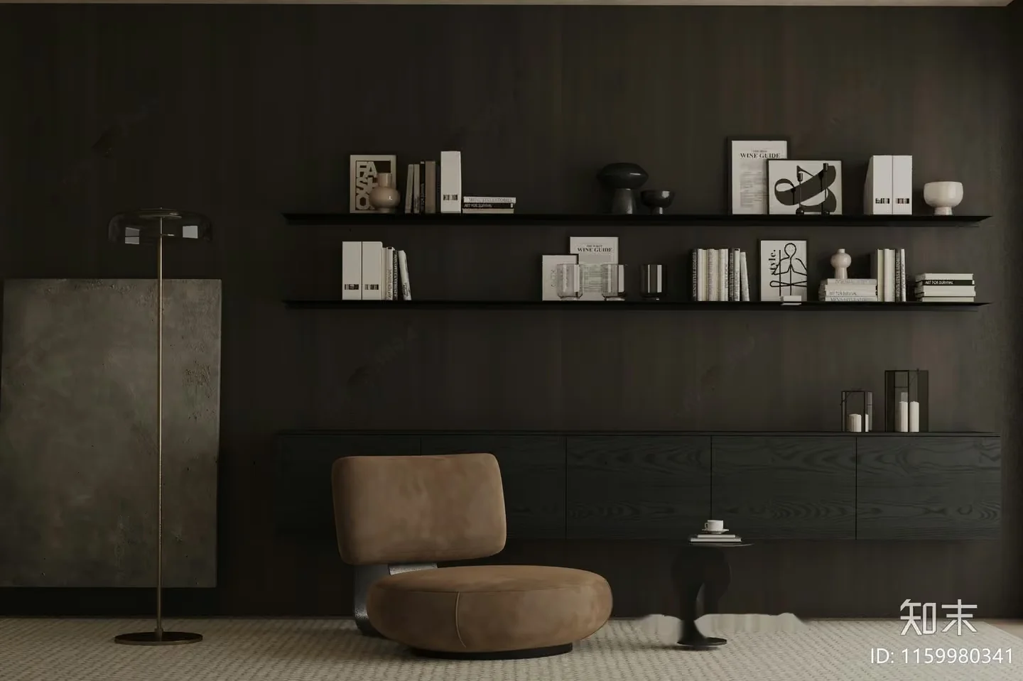 Modern Minimalist Living Room 3D Model – 16601 – VRAY Render
