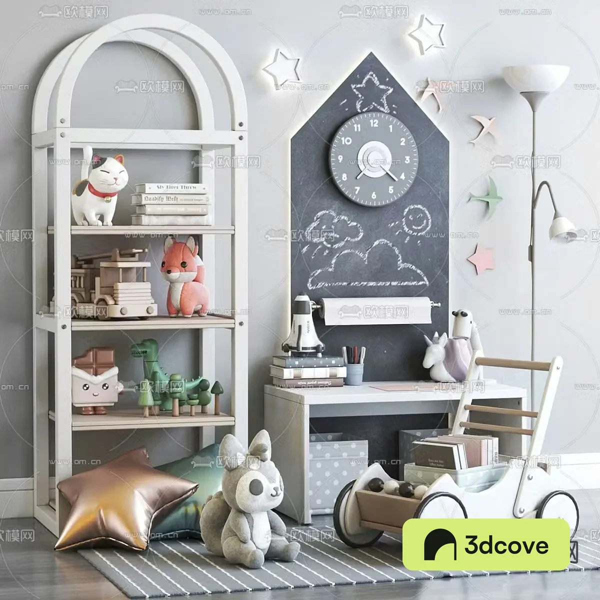 Modern children’s cabinet toys
