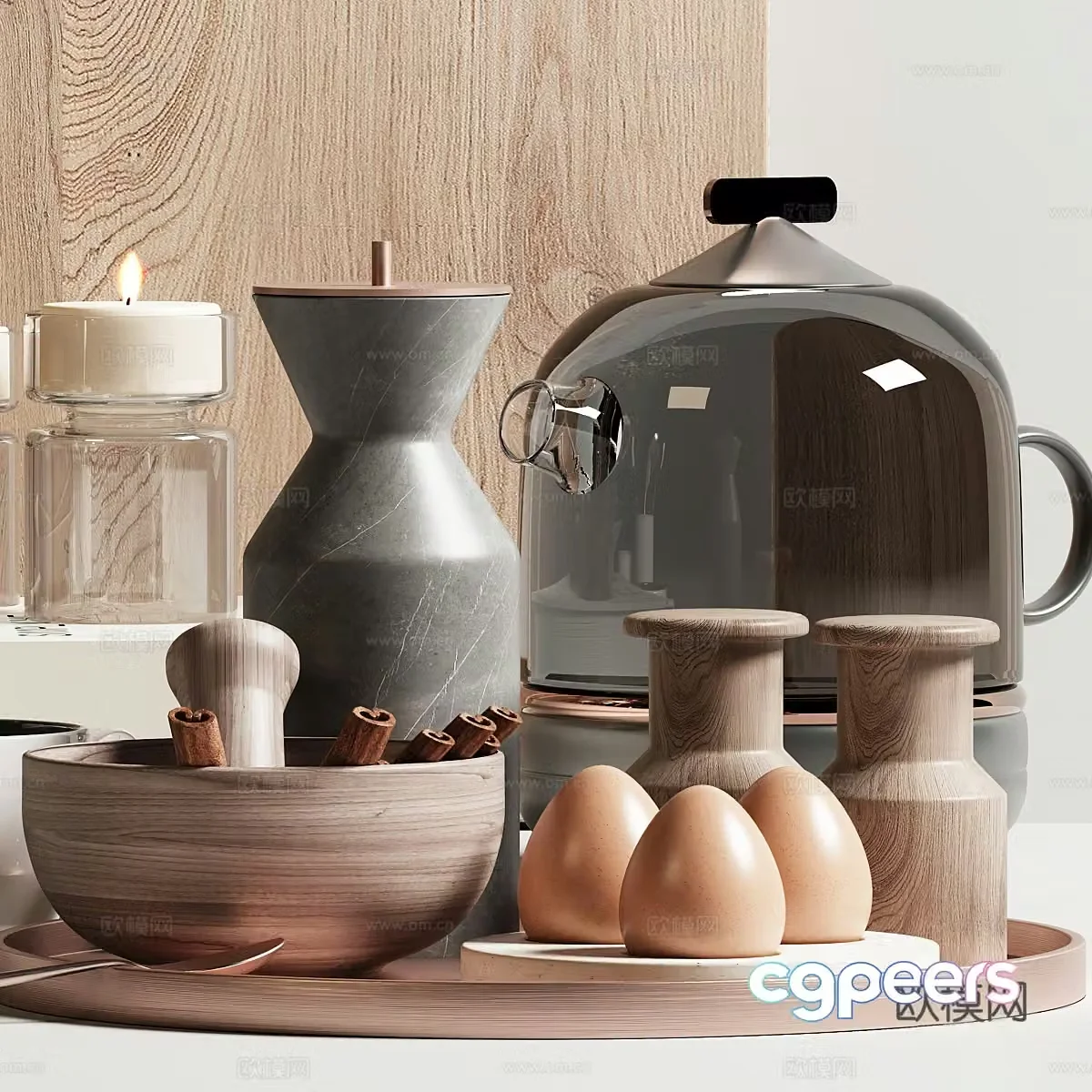 Tableware combination 3D model