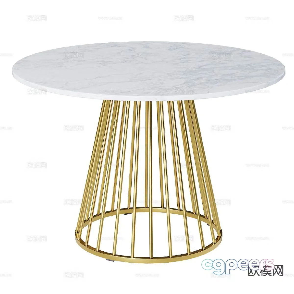 Round coffee table marble coffee table 3d model