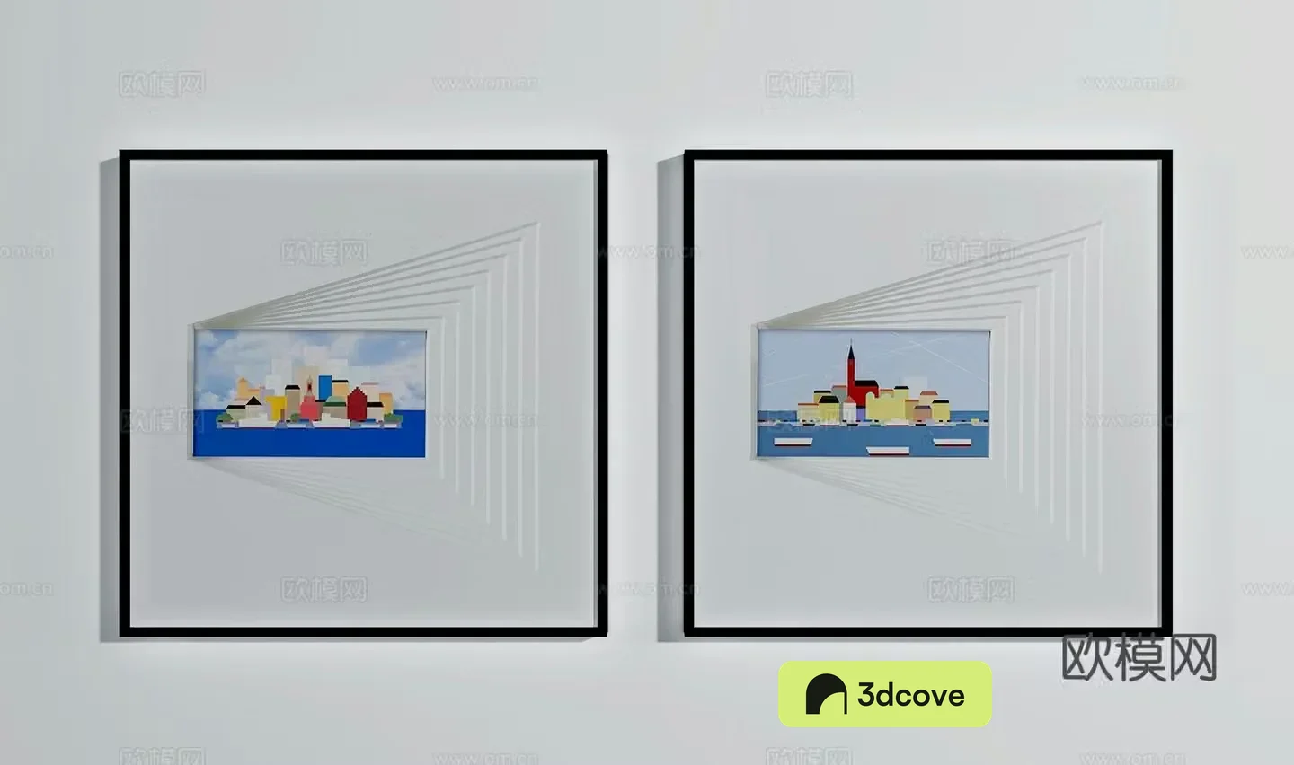 Modern decorative paintings Combination hanging paintings Comic hanging paintings