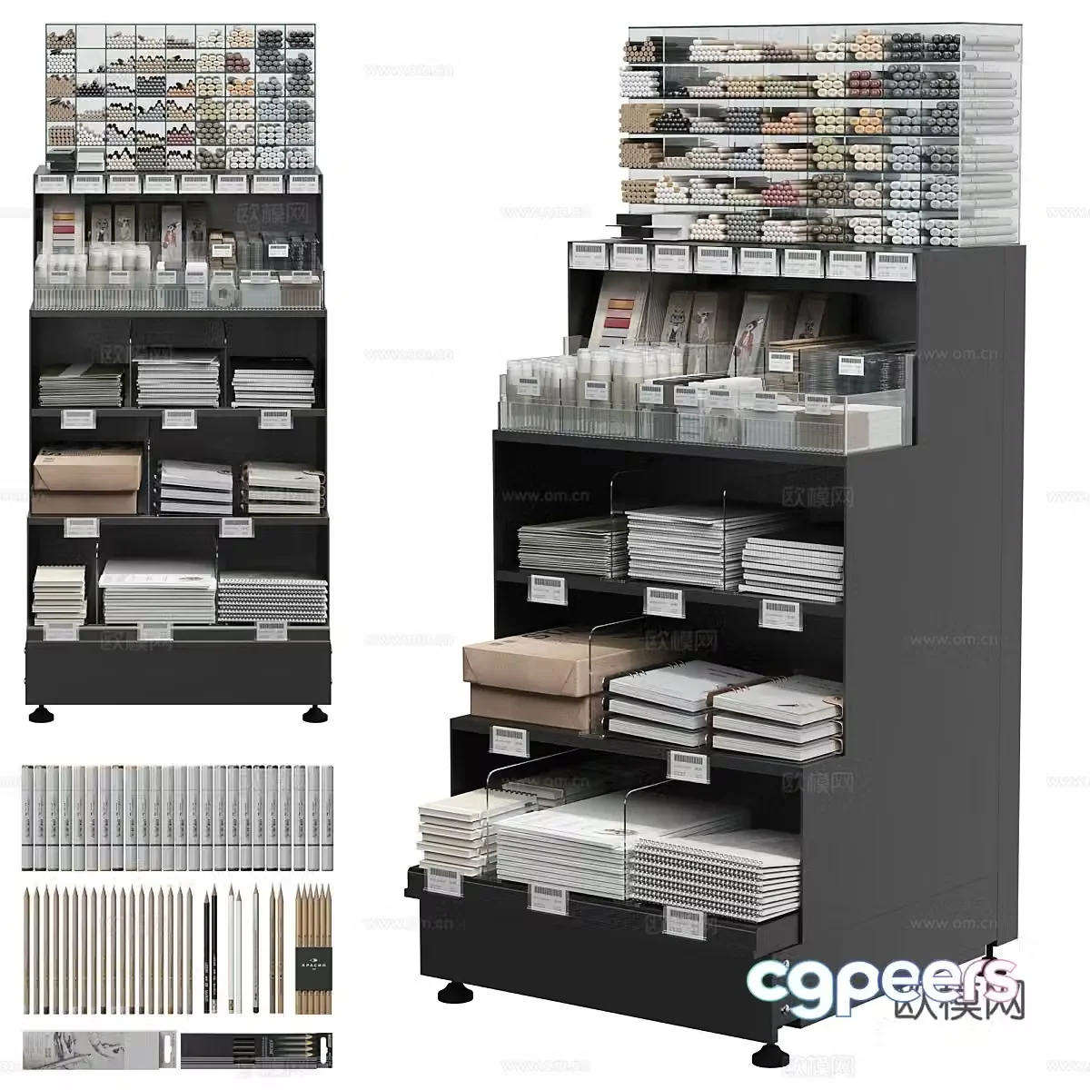 Stationery cabinet Stationery Stationery Store 3D model