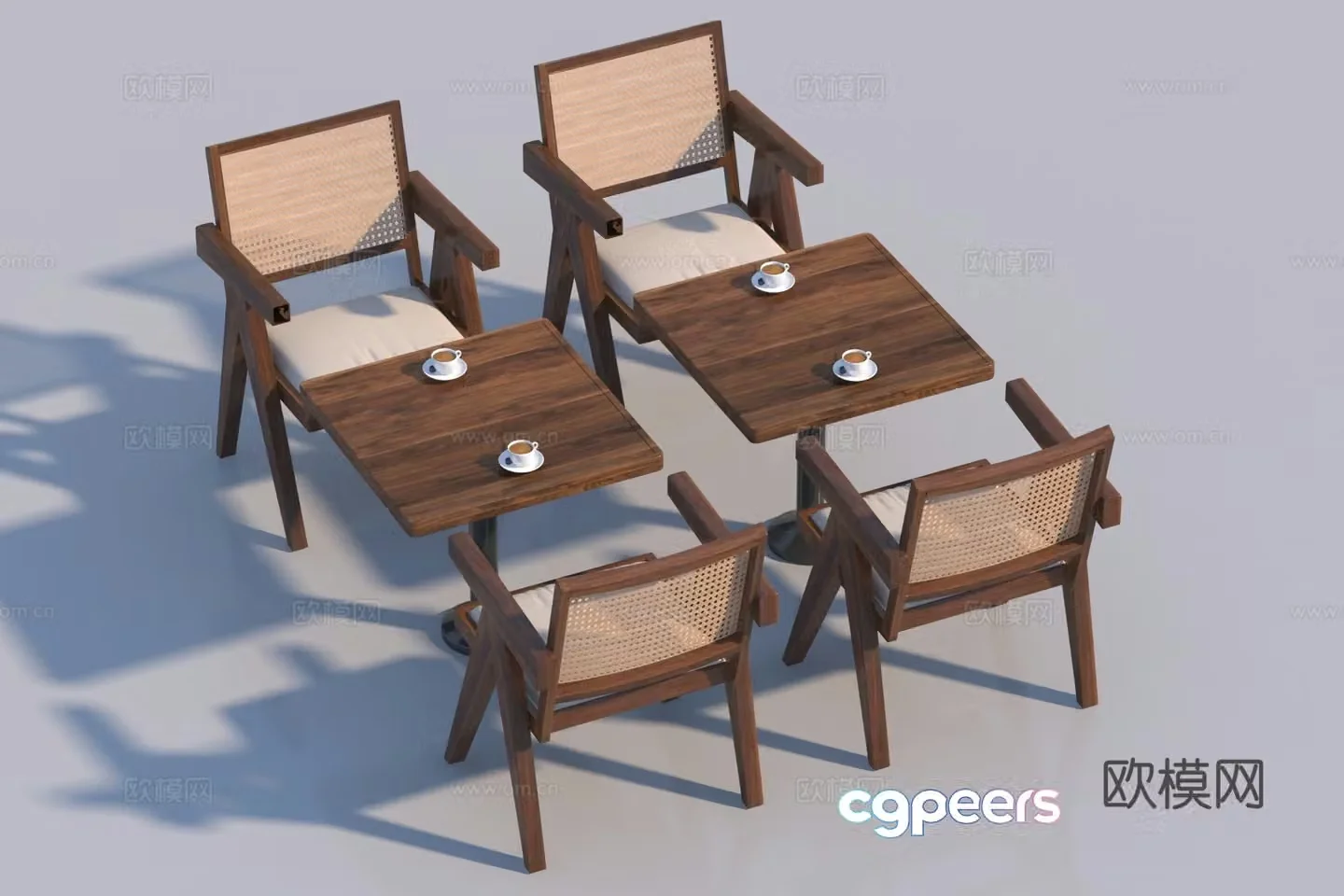 Waslime leisure table and chair 3D model