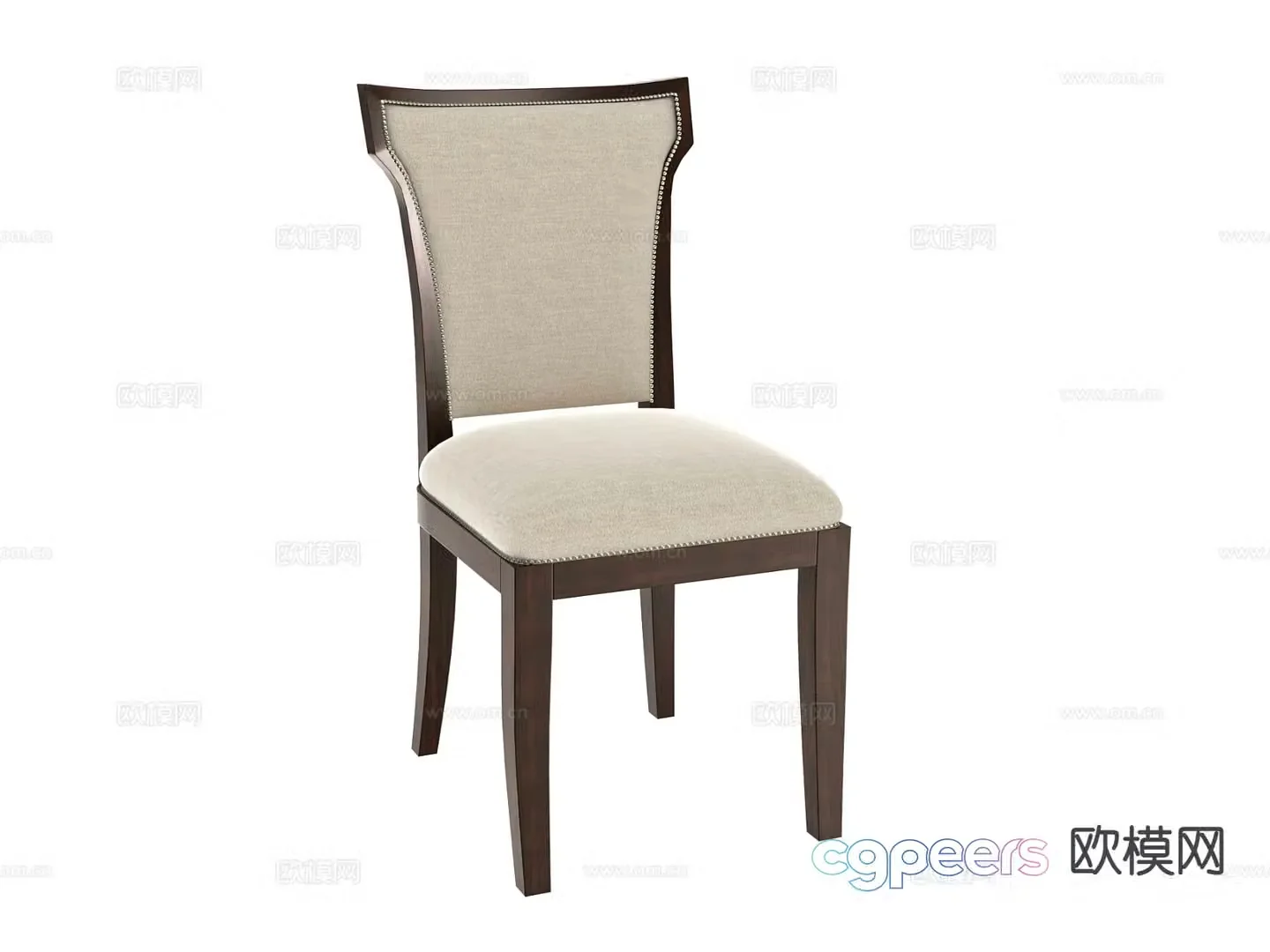 New Chinese style chair dining chair 3d model