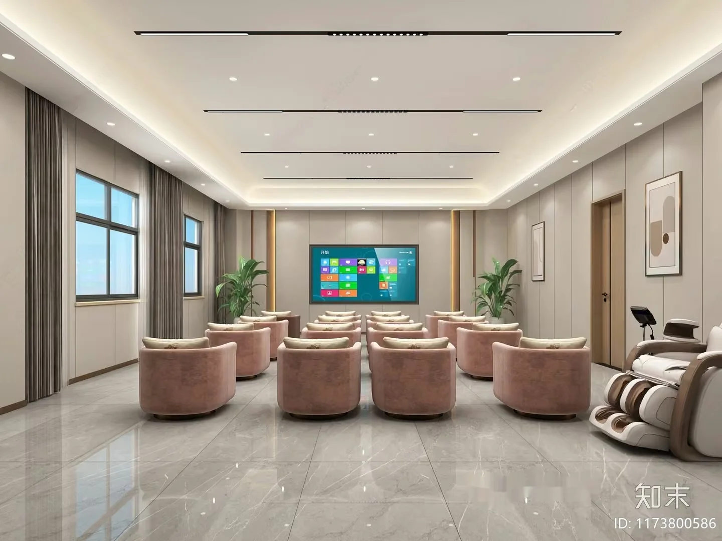 Modern Entertainment Room 3D Model – 22778 – VRAY Render