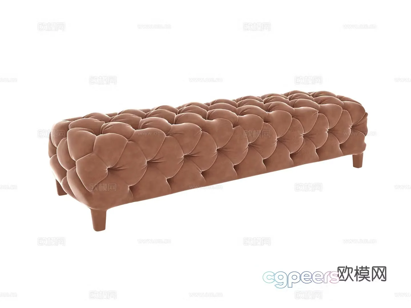 Jianou footrest sofa stool 3d model