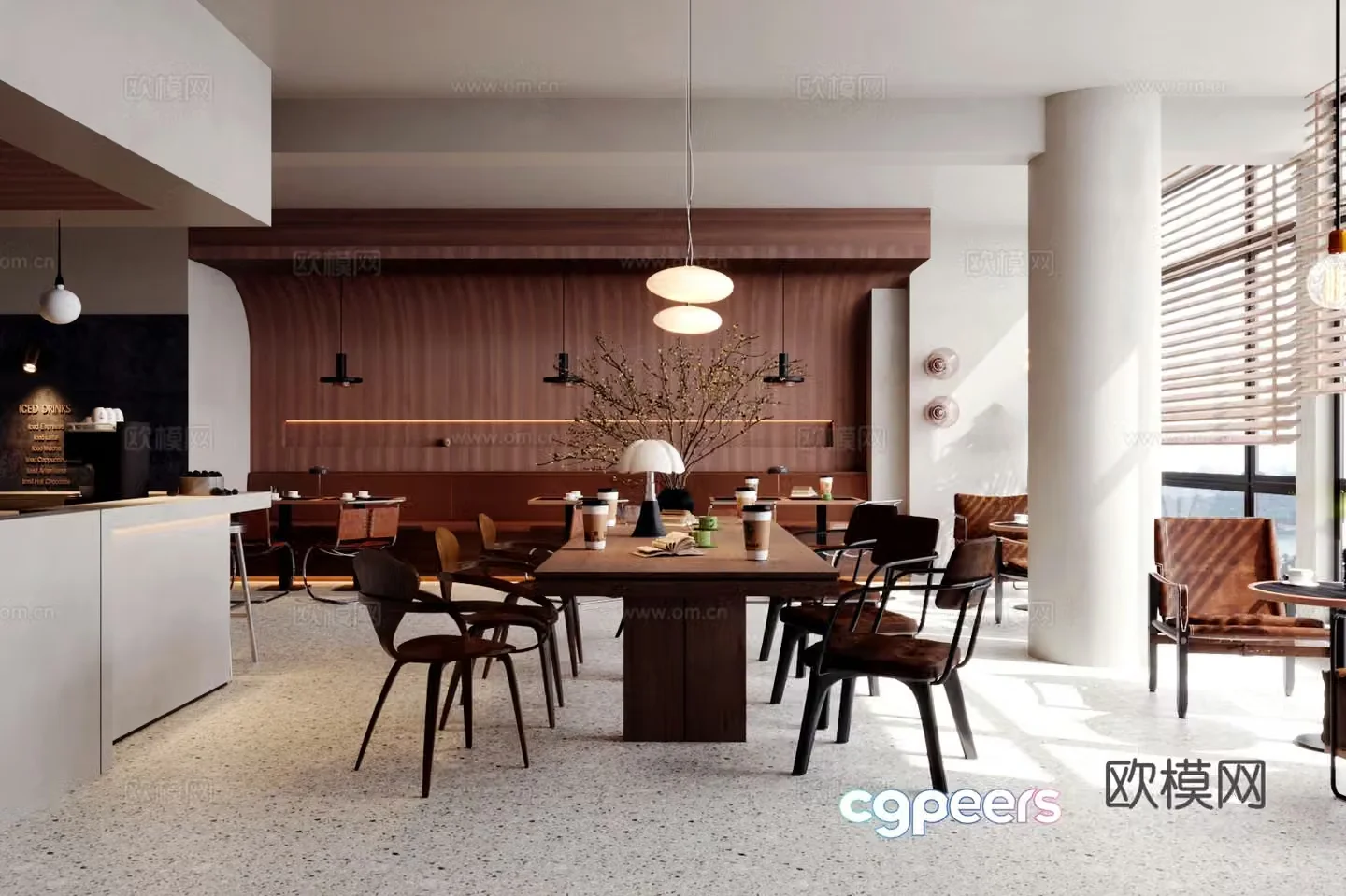 Wasabi Light Food Shop Cafe 3D Model