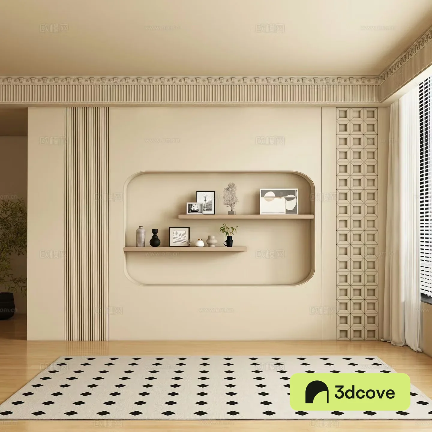 French background wall sofa background