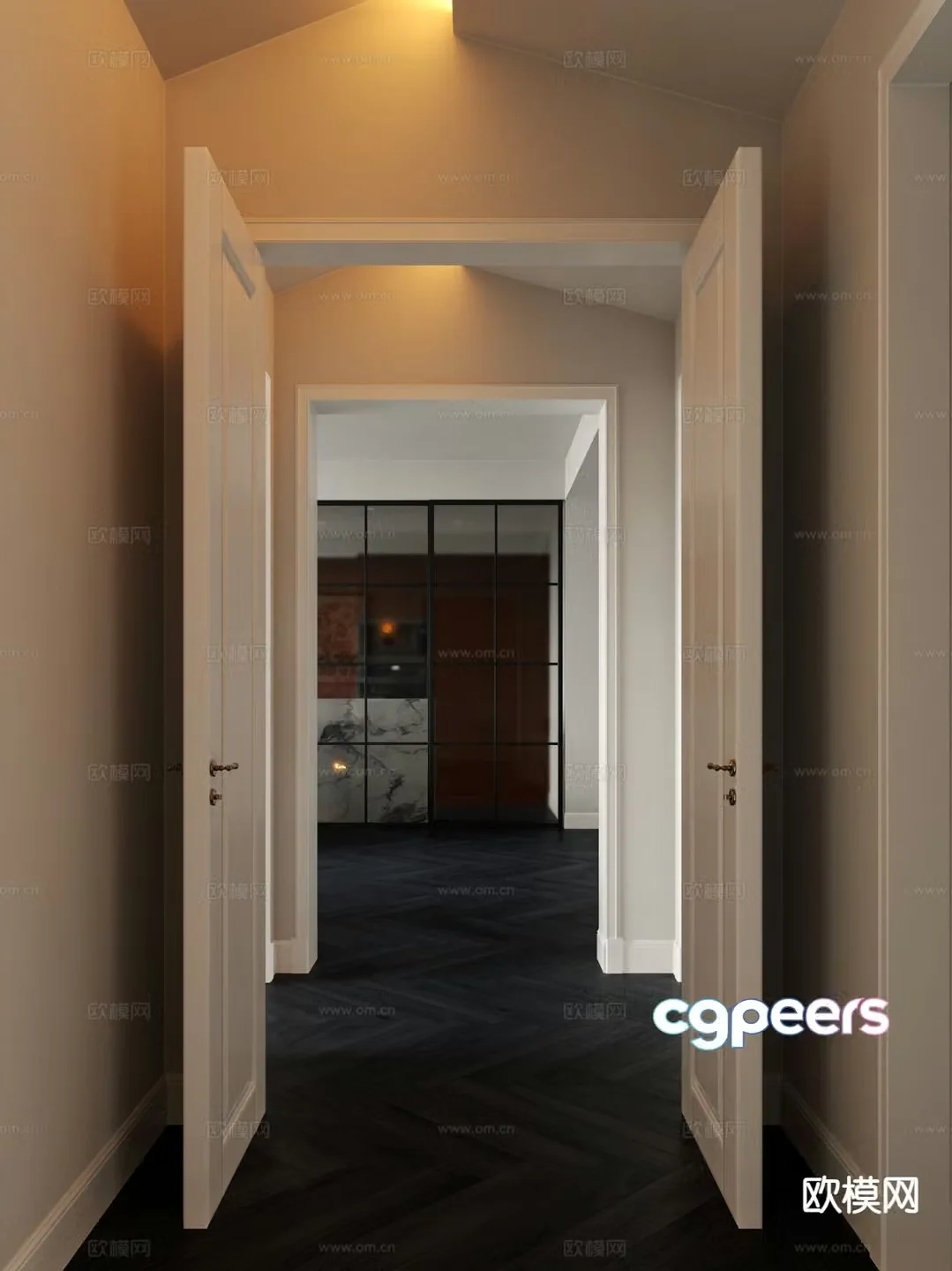 Modern entrance aisle 3D model