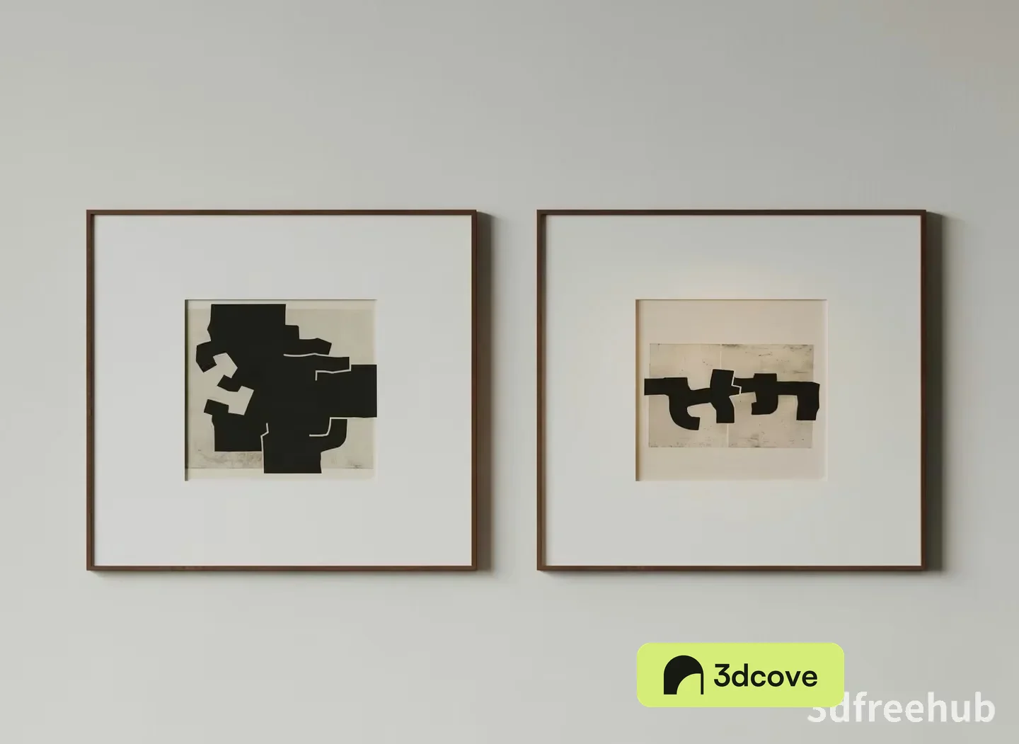 Two Framed Art Pieces