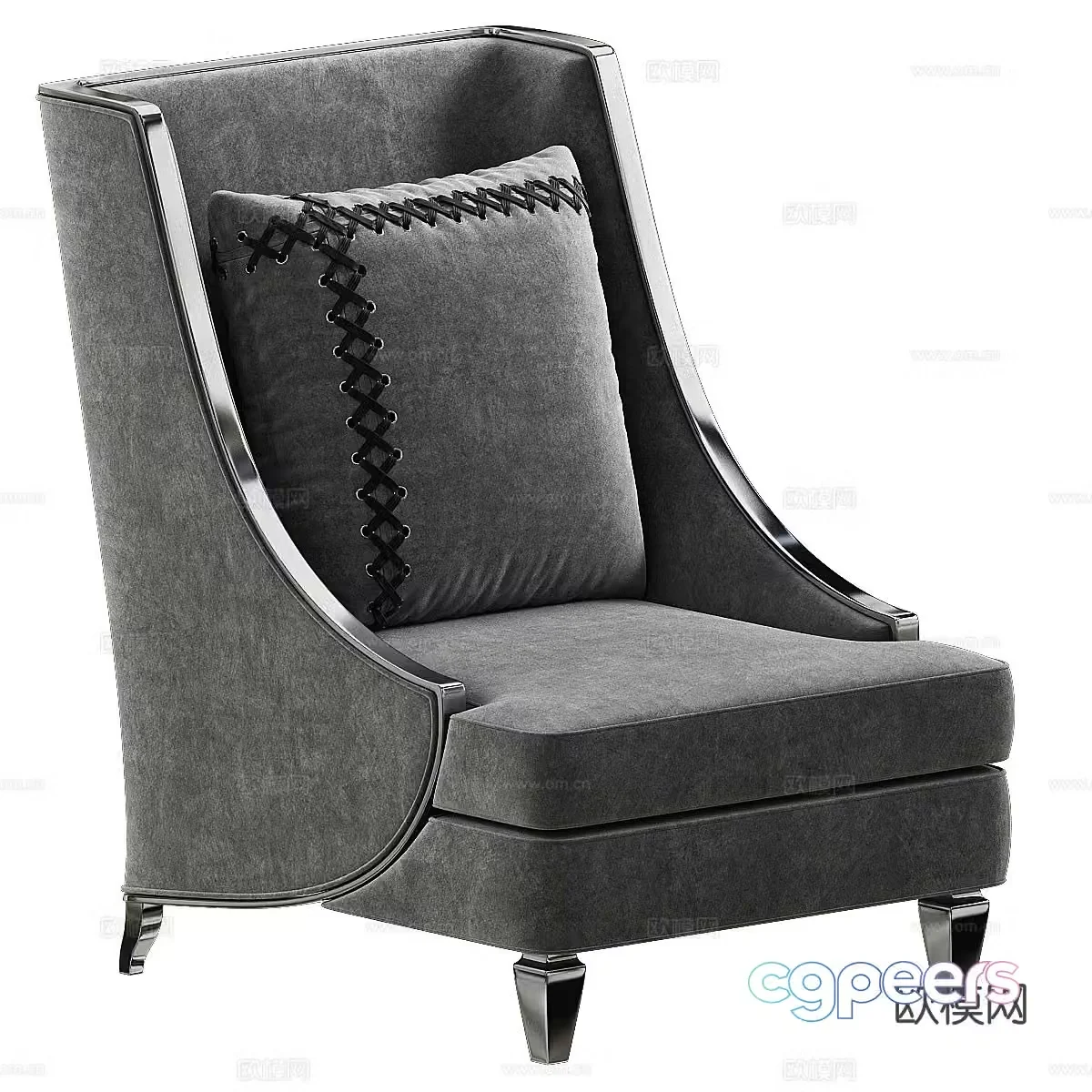 Single sofa leisure sofa 3d model