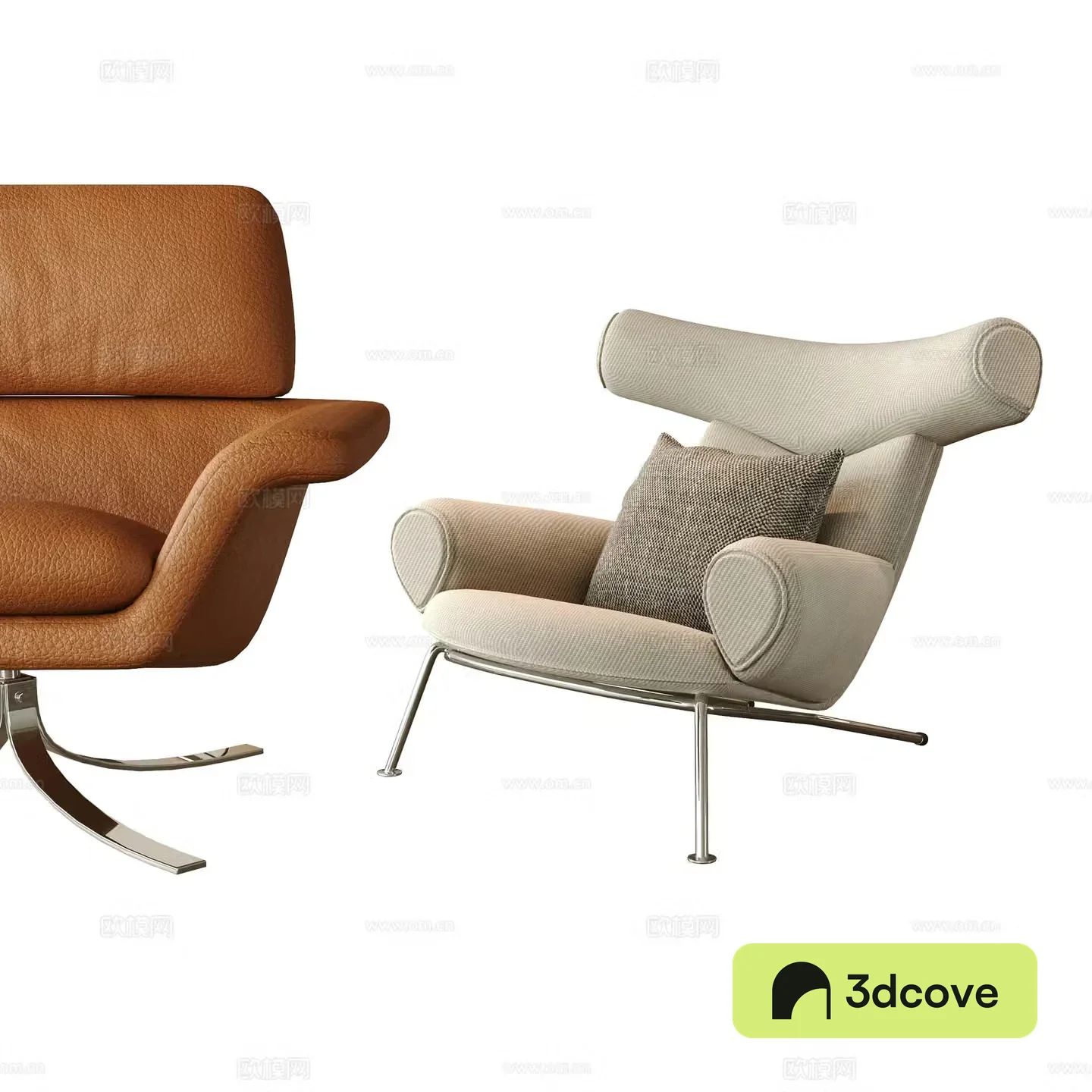 Modern leisure chair 3d model