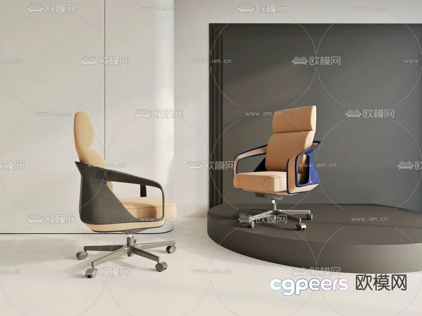 Modern office chair 3d model