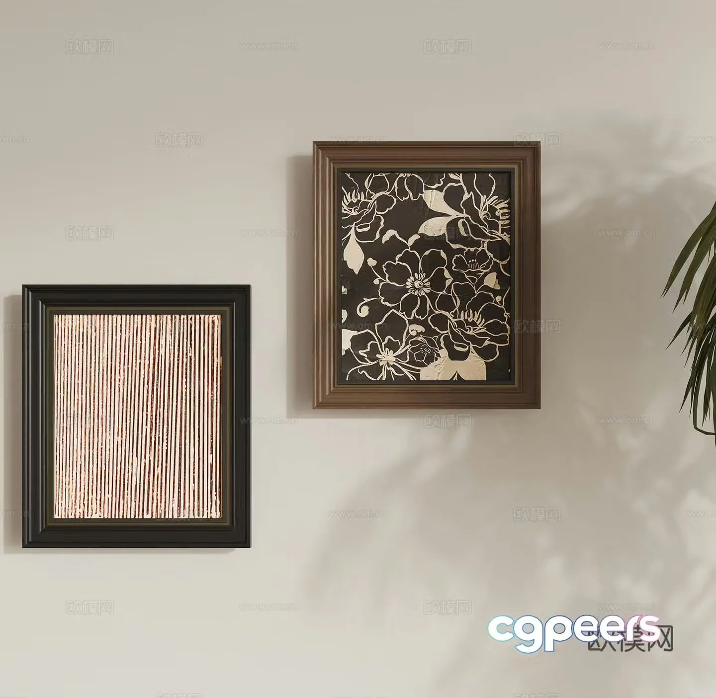 3D model of hanging painting