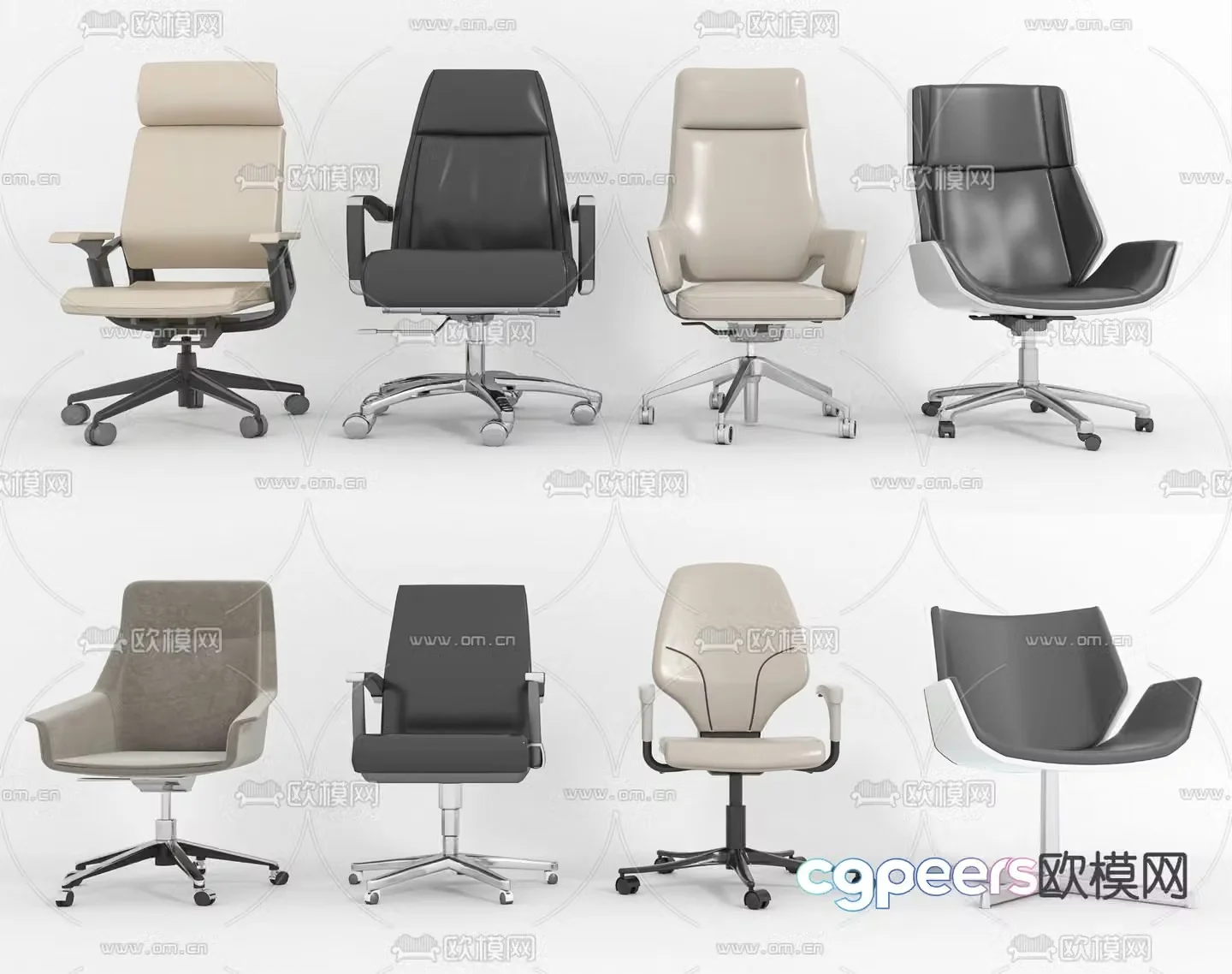 Office chair staff chair 3d model