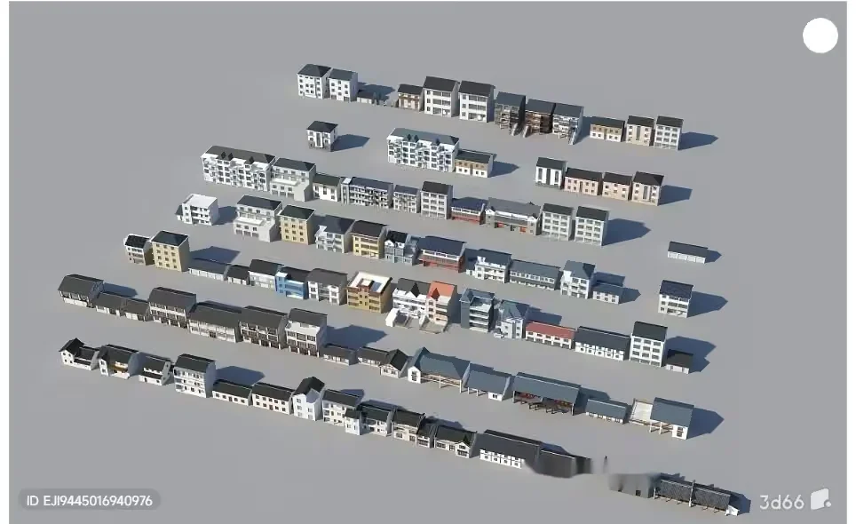 3D Models Of Houses 3D Model – 6989 – VRAY Render