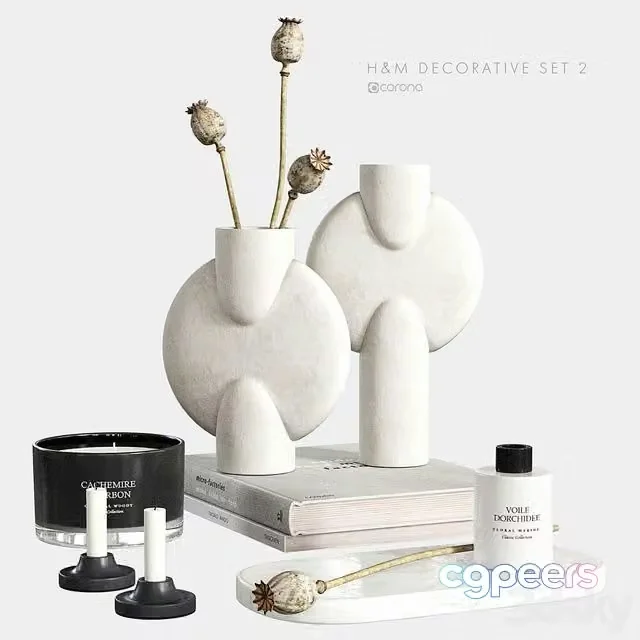 3ds Max Free – H&M Decorative Set 2
