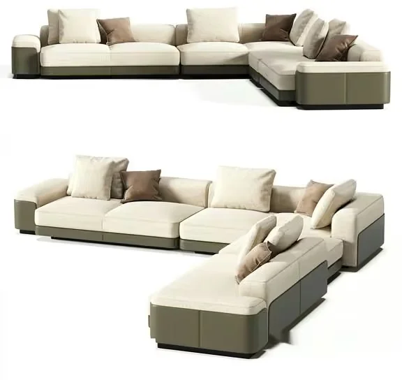 Modern Sectional Sofa 3D Model – 19353 – VRAY Render