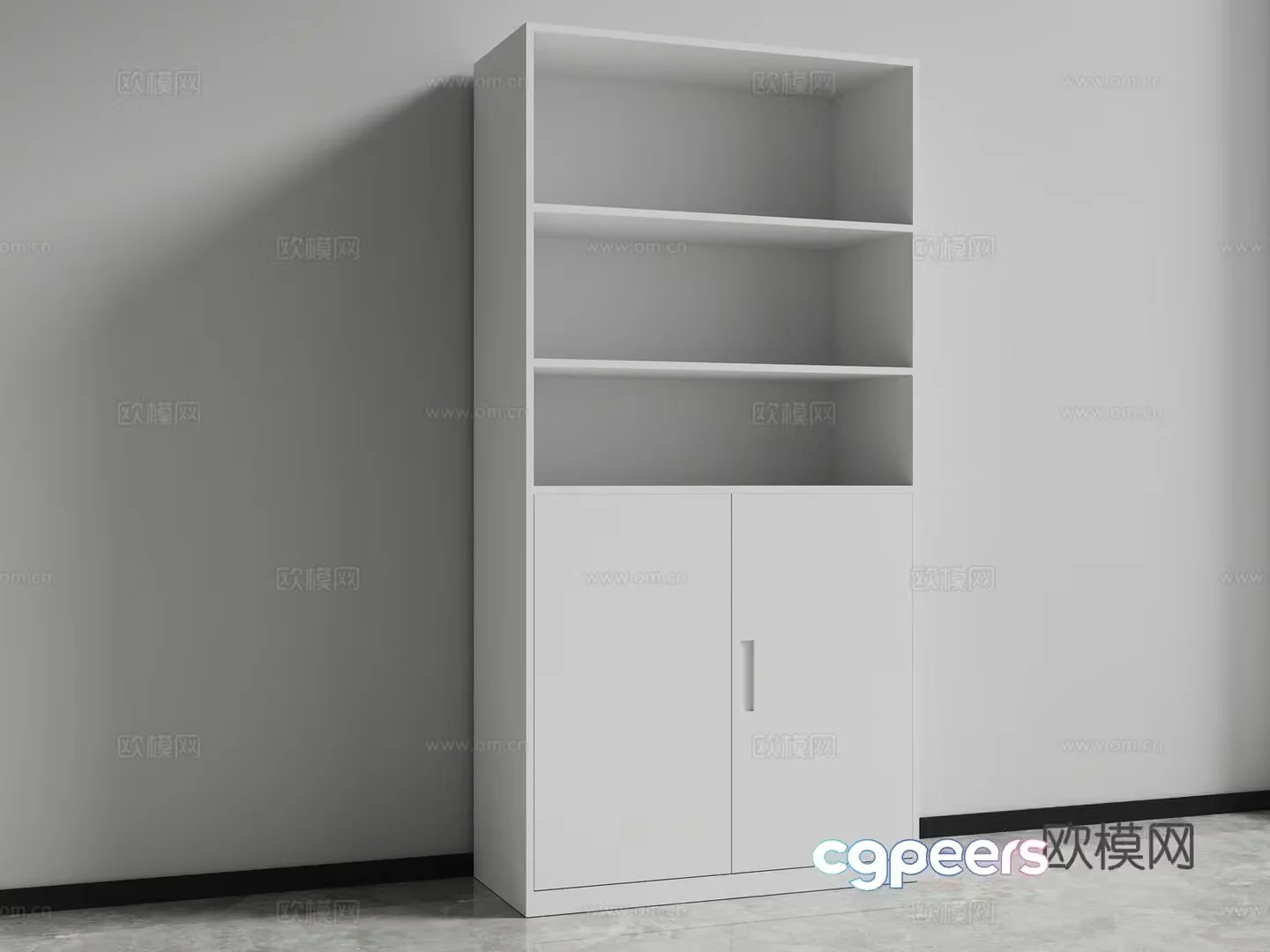 cabinet locker low cabinet file cabinet 3d model