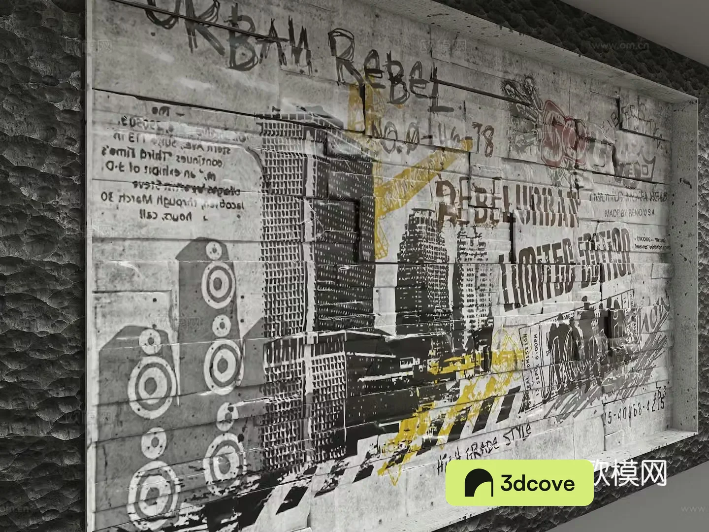 Modern background wall