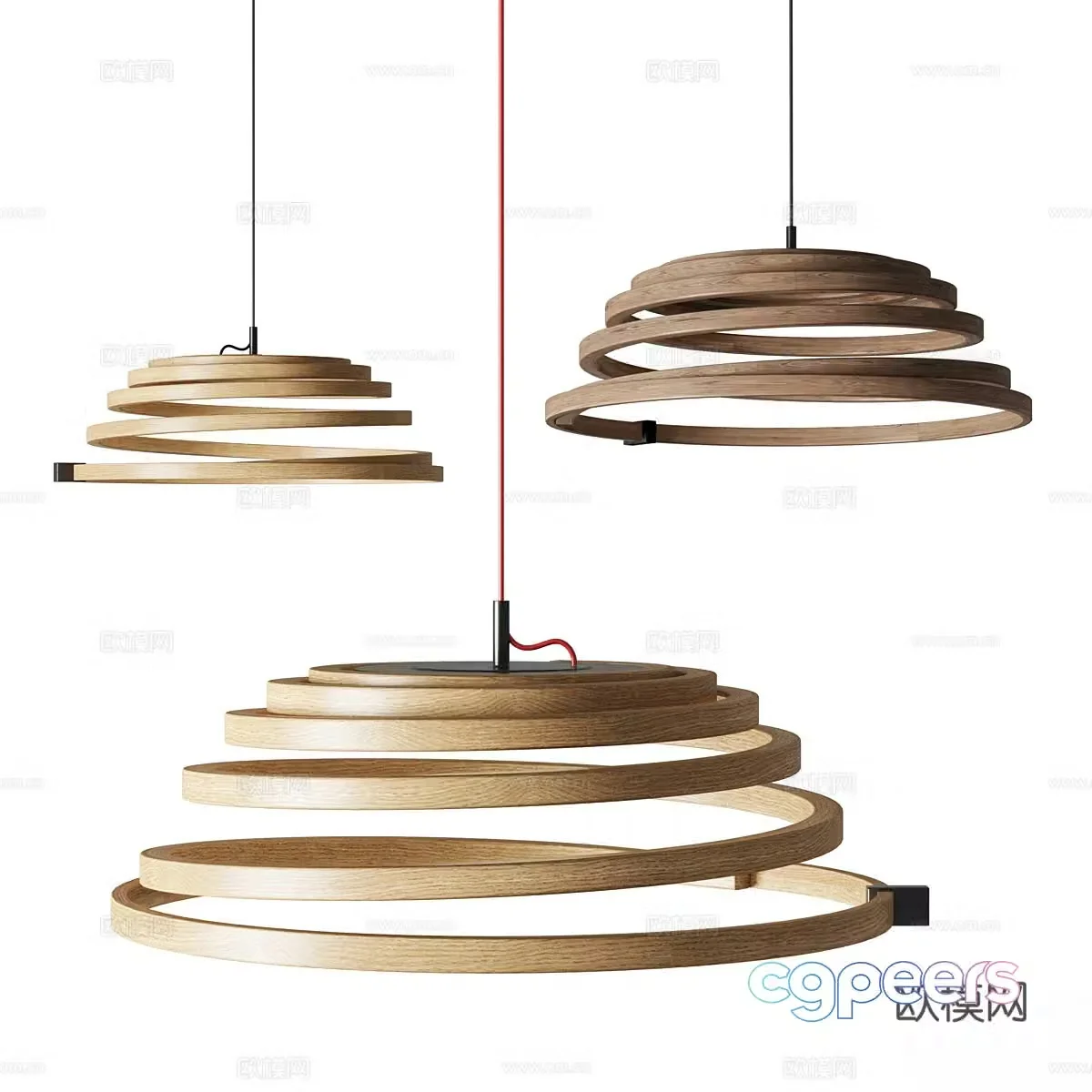 New Chinese style woven chandelier 3D model