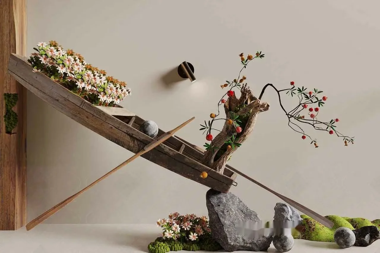 Modern Japanese Garden 3D Model – 18599 – CORONA Render