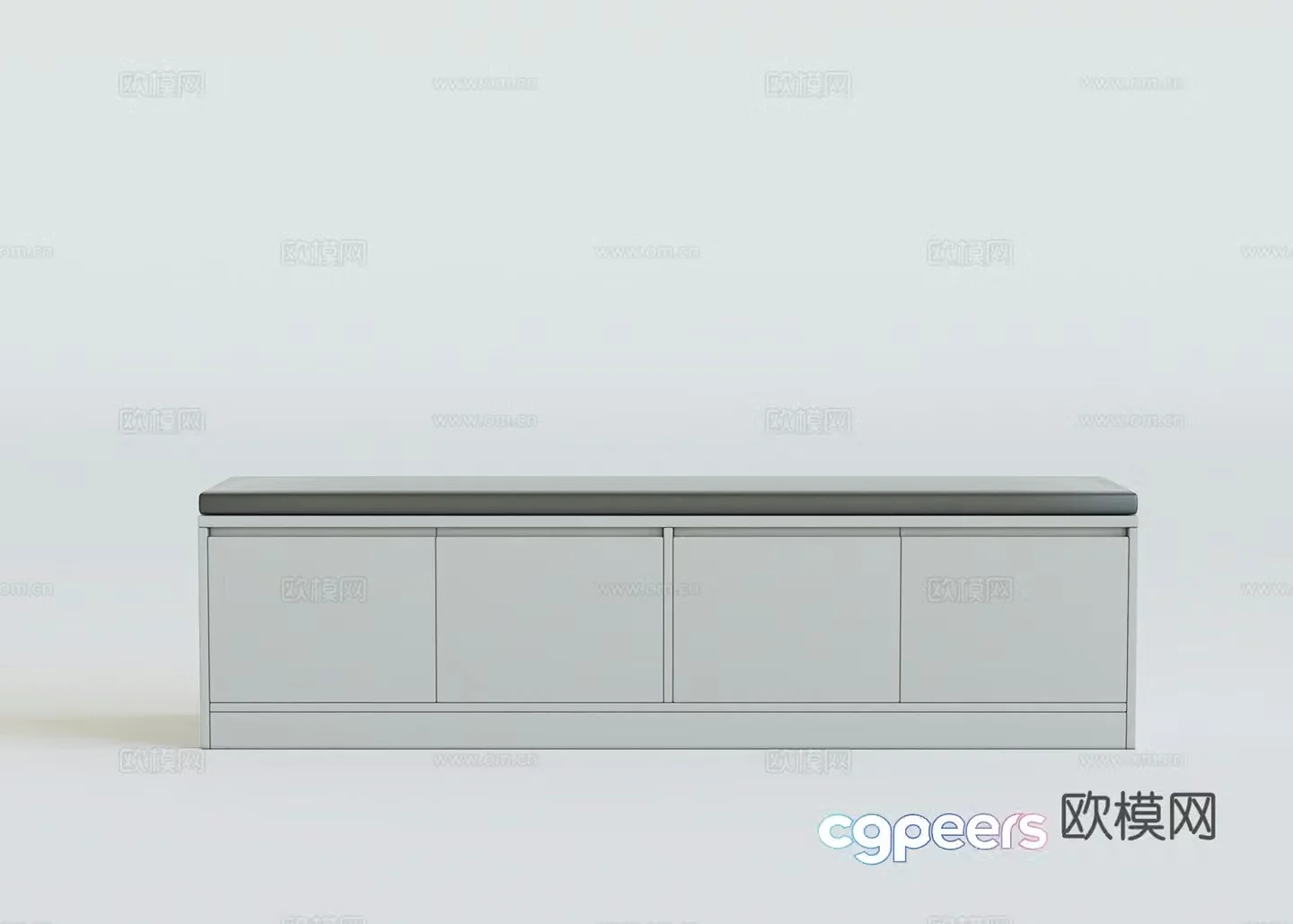 Shoe Changing Stool Shoe Stool Shoe Cabinet 3D Model