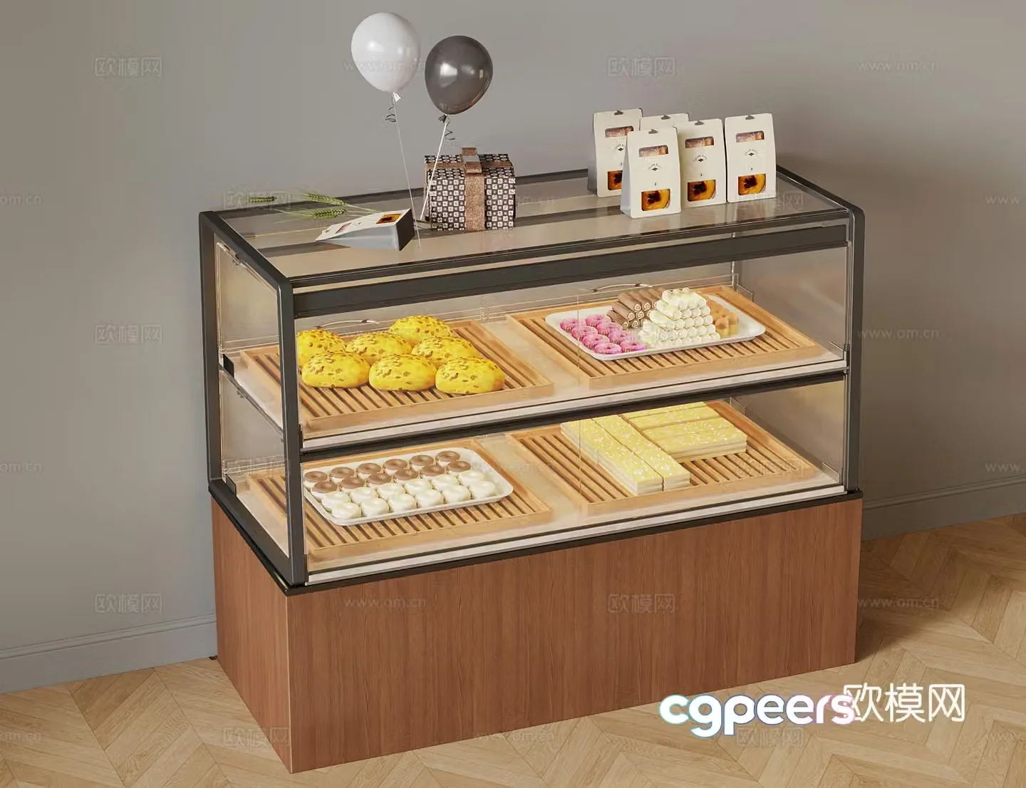 Other cabinets Modern dessert cabinet Showcase 3D model