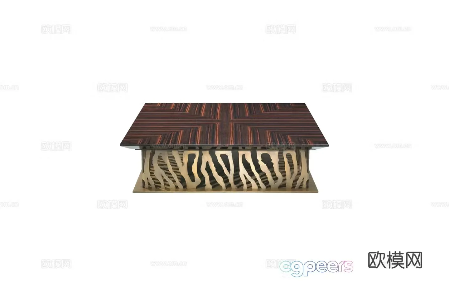 roberto cavalli coffee table 3d model