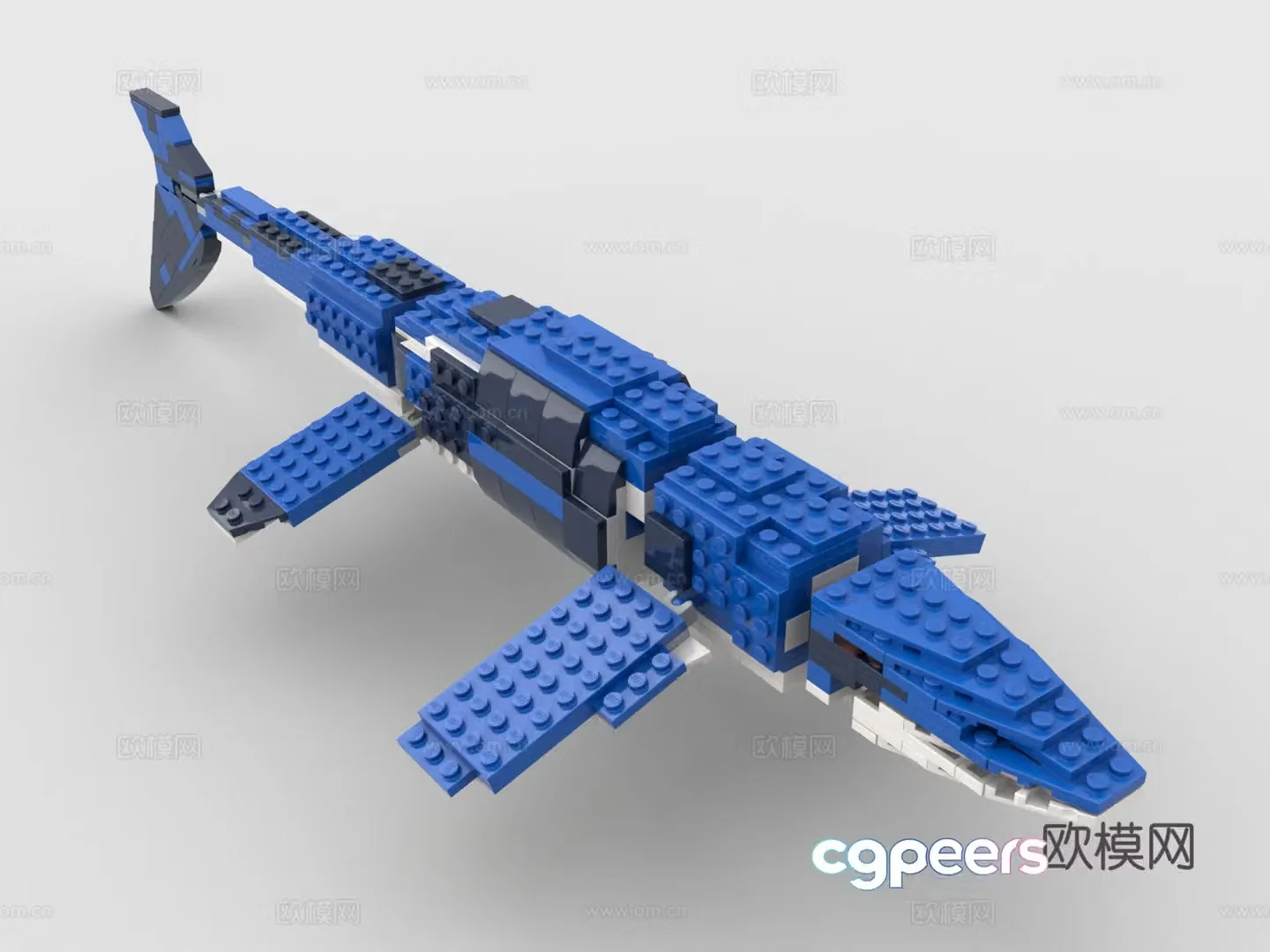 LEGO LEGO toy building block shark 3d model